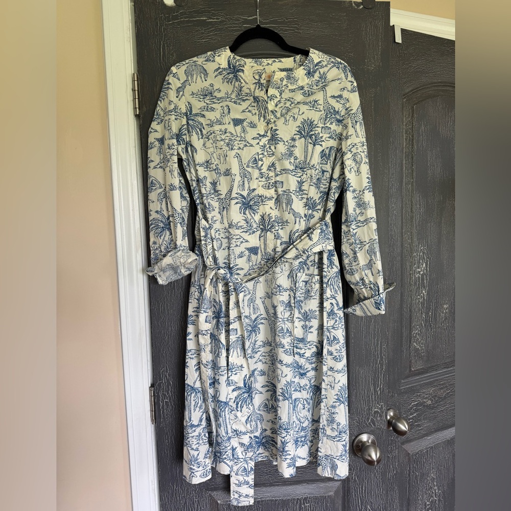 Tory Burch Ivory Far and Away Mini Joy De Toile
Shirtdress Safari A-Line Dress
